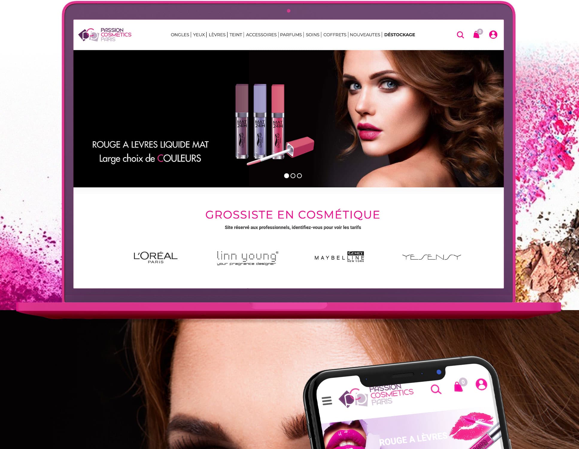 Refonte Prestashop Passion Cosmetics par Webperfect