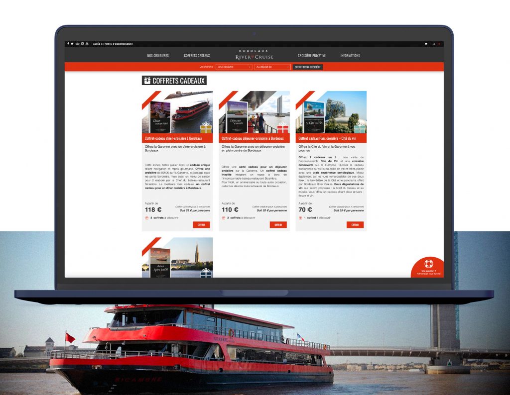 Bordeaux River Cruise projet Webmarketing